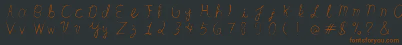 SandrinoFont Font – Brown Fonts on Black Background