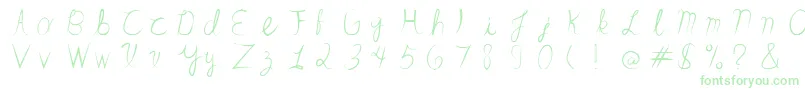 SandrinoFont Font – Green Fonts on White Background