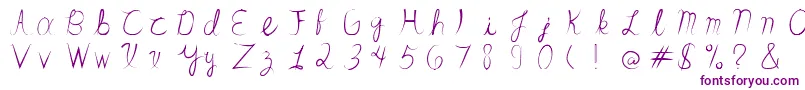 SandrinoFont Font – Purple Fonts on White Background