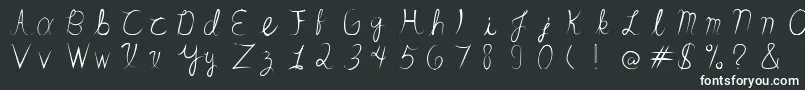 SandrinoFont Font – White Fonts on Black Background