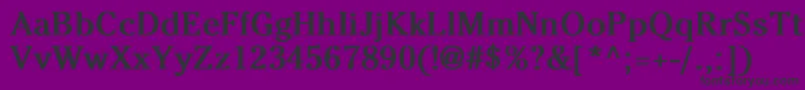 CheltenhamNormalBold Font – Black Fonts on Purple Background