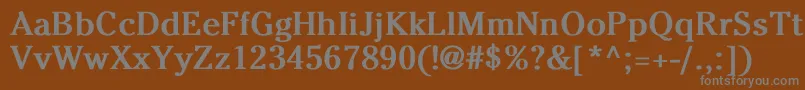Шрифт CheltenhamNormalBold – серые шрифты на коричневом фоне