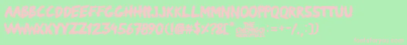 TheEnemigo Font – Pink Fonts on Green Background