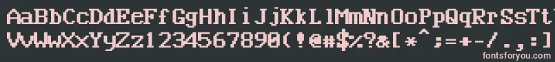 Bncuworb Font – Pink Fonts on Black Background