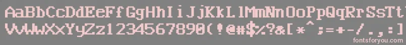 Bncuworb Font – Pink Fonts on Gray Background