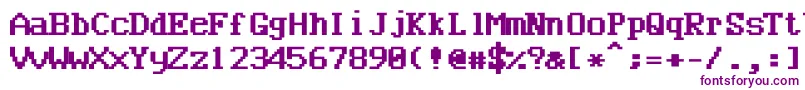 Bncuworb Font – Purple Fonts on White Background