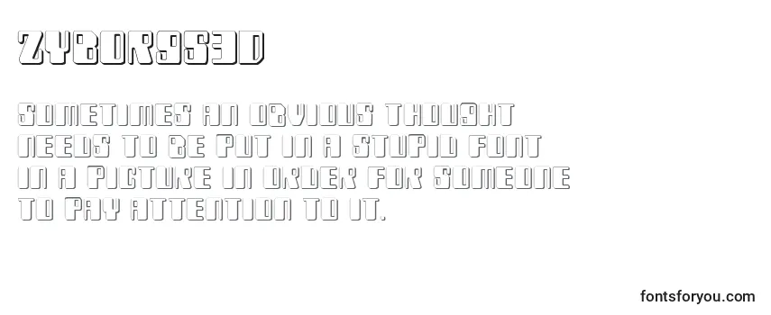 Zyborgs3D Font
