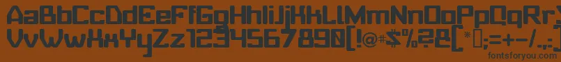 Babyu Font – Black Fonts on Brown Background