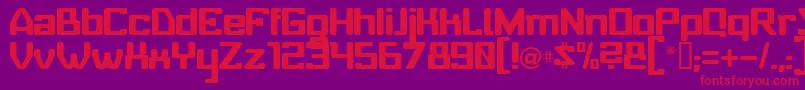 Babyu Font – Red Fonts on Purple Background