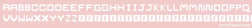 Project Font – White Fonts on Pink Background