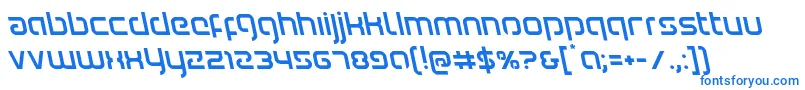 Шрифт Youngerbloodleft – синие шрифты на белом фоне
