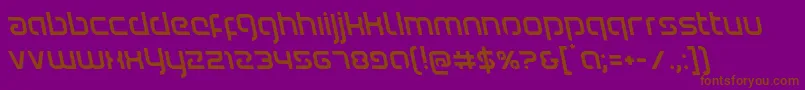 Police Youngerbloodleft – polices brunes sur fond violet