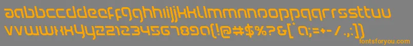Youngerbloodleft Font – Orange Fonts on Gray Background