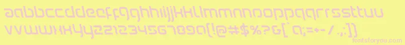 Youngerbloodleft Font – Pink Fonts on Yellow Background