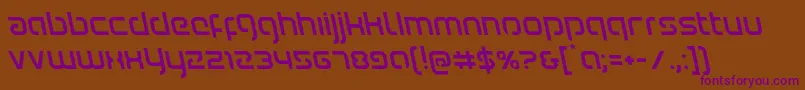 Шрифт Youngerbloodleft – фиолетовые шрифты на коричневом фоне