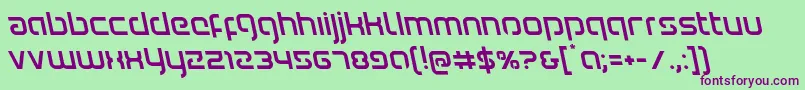 Youngerbloodleft Font – Purple Fonts on Green Background