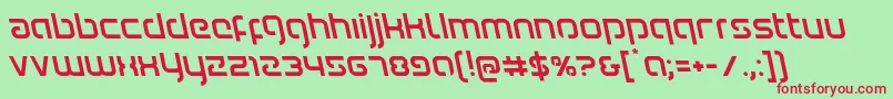 Youngerbloodleft Font – Red Fonts on Green Background