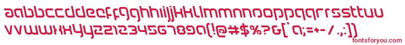 Youngerbloodleft-fontti – punaiset fontit valkoisella taustalla