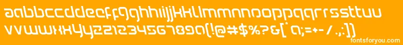 Youngerbloodleft Font – White Fonts on Orange Background