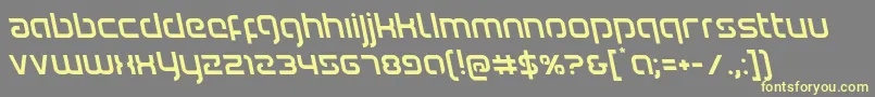 Шрифт Youngerbloodleft – жёлтые шрифты на сером фоне