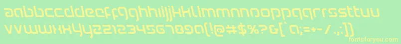 Youngerbloodleft Font – Yellow Fonts on Green Background