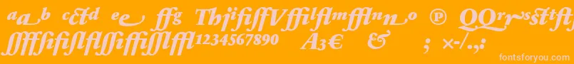 fuente SabonnextLtBlackItalicAlternate – Fuentes Rosadas Sobre Fondo Naranja