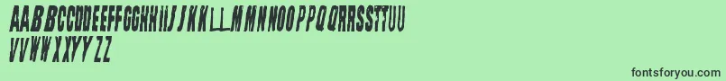 StraightFaced Font – Black Fonts on Green Background