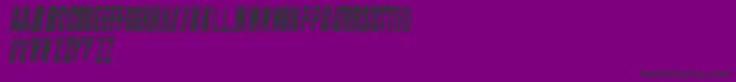 StraightFaced Font – Black Fonts on Purple Background