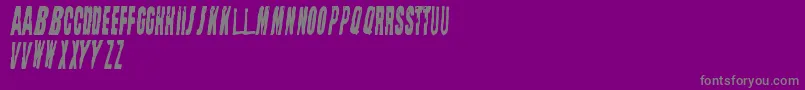 StraightFaced Font – Gray Fonts on Purple Background