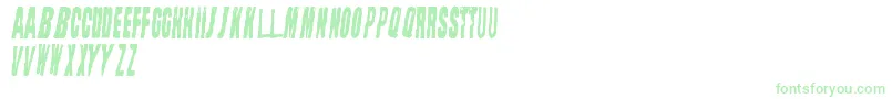 StraightFaced-Schriftart – Grüne Schriften