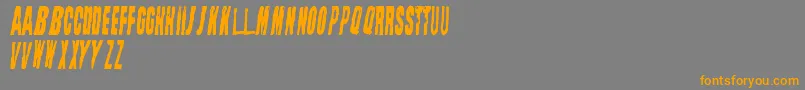 Police StraightFaced – polices orange sur fond gris