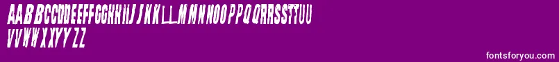 StraightFaced Font – White Fonts on Purple Background