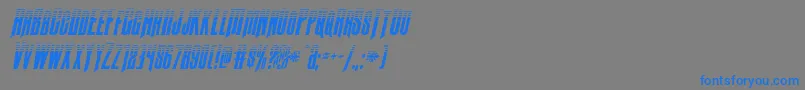 Butchsundancetoneital Font – Blue Fonts on Gray Background