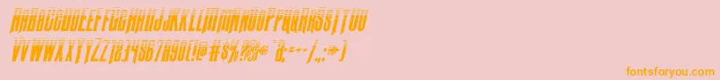 Butchsundancetoneital Font – Orange Fonts on Pink Background