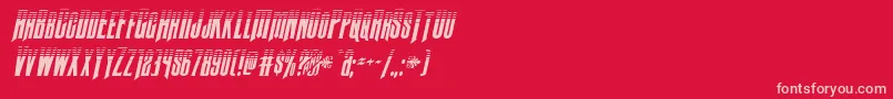 Butchsundancetoneital Font – Pink Fonts on Red Background