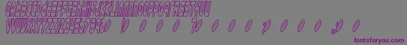 Astro 869 Font – Purple Fonts on Gray Background