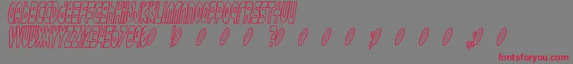 fuente Astro 869 – Fuentes Rojas Sobre Fondo Gris