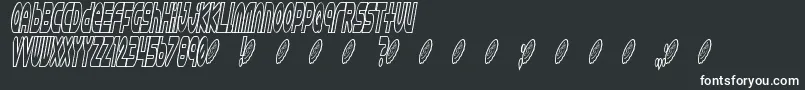 Astro 869 Font – White Fonts on Black Background