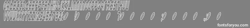 Astro 869 Font – White Fonts on Gray Background