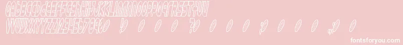 Astro 869 Font – White Fonts on Pink Background