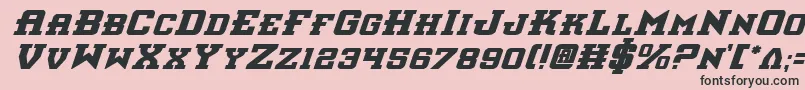 Interceptorbi Font – Black Fonts on Pink Background