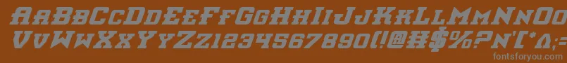 Шрифт Interceptorbi – серые шрифты на коричневом фоне