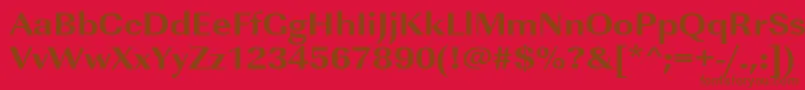 fuente Urwimperialtextbolextwid – Fuentes Marrones Sobre Fondo Rojo