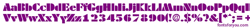 More about DekoblackextendedSerialRegularDb Font DekoblackextendedSerialRegularDb Font – Purple Fonts on White Background
