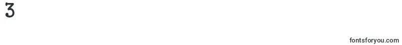 フォントJandaclosertofree – フォント数字3