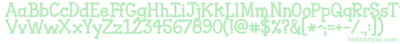 Jandaclosertofree-Schriftart – Grüne Schriften
