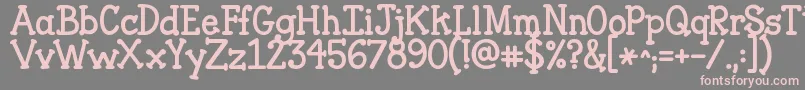 More about Jandaclosertofree Font Jandaclosertofree Font – Pink Fonts on Gray Background