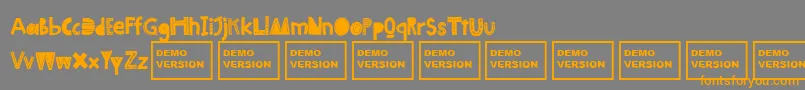 Scandilover Font – Orange Fonts on Gray Background