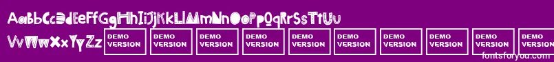 Scandilover Font – White Fonts on Purple Background