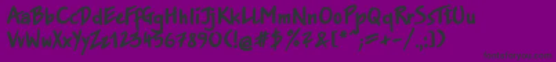 Jakobextrac Font – Black Fonts on Purple Background